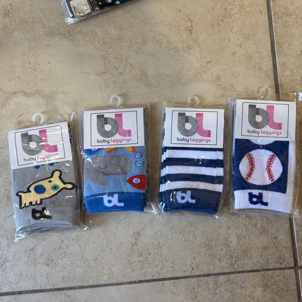 Baby Fanatic Baby Leggings 4 style lot